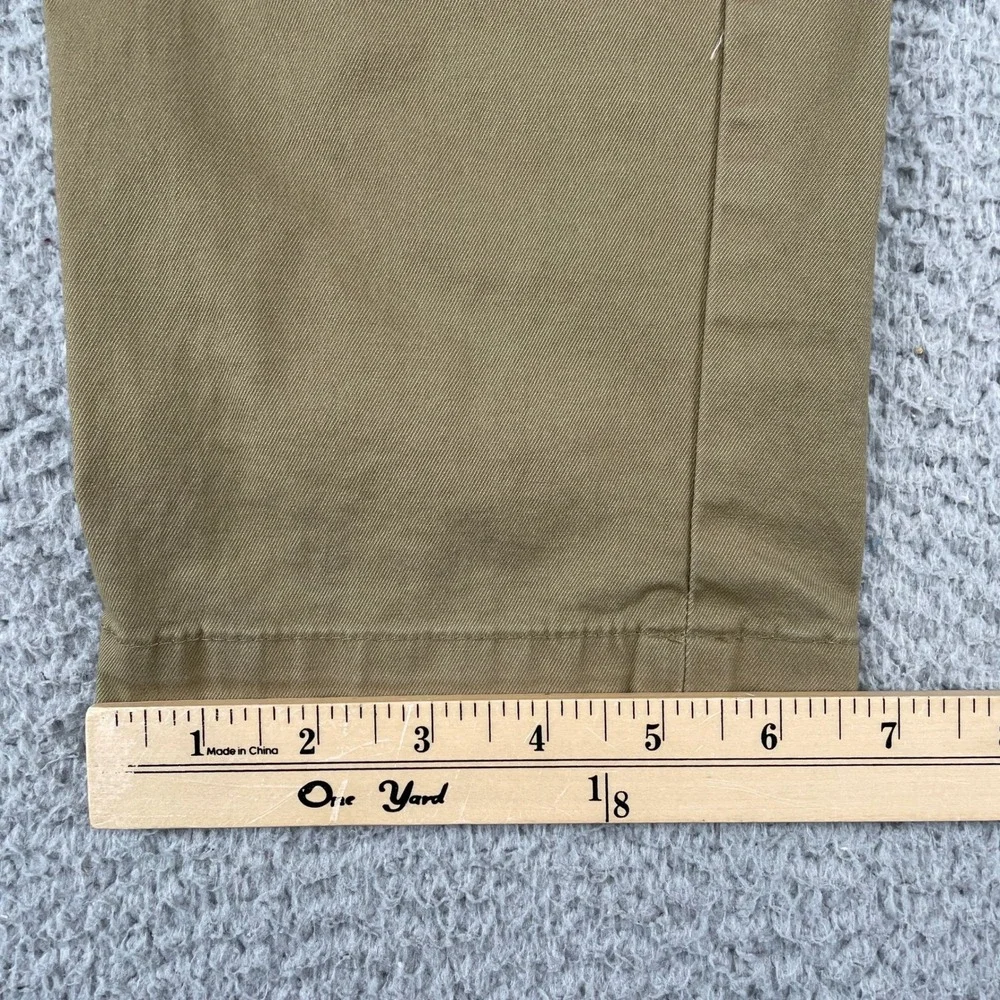 Banana Republic Chino Mens 32x30 Khaki Mason Chino Flat Front Stretch Cotton